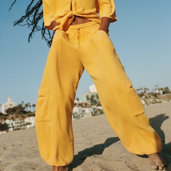 ZARA GIRL TEXTURED PANTS - Picture 4 of 4